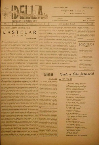 Idella n&ordm; 022 - A&ntilde;o 1926