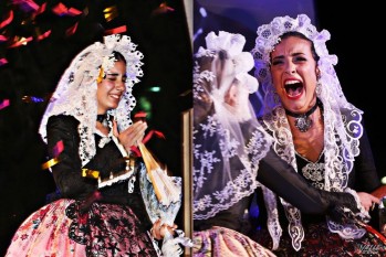 Andrea Mart&iacute;nez Villena y Elia Bernab&eacute;u Mil&aacute;n, Falleras Mayores de Elda 2017