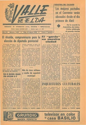 N&uacute;mero 1.022 - 27 de marzo de 1976