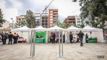 Hoy se reabre la feria de la Salud en la Plaza Castelar, suspendida ayer tarde por la lluvia