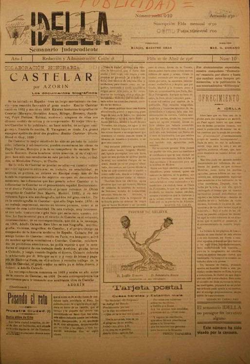 Idella nº 010<span>Año 1926</span>