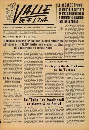 N&uacute;mero 0099 - 19 de julio de 1958