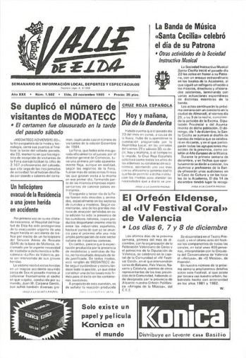 N&uacute;mero 1.502 - 29 de noviembre de 1985