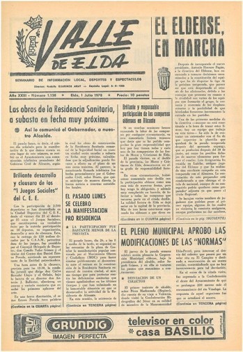 N&uacute;mero 1.138 - 1 de julio de 1978