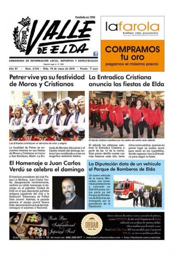 N&uacute;mero 2.734 - 18 de mayo de 2012