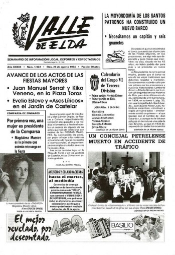 N&uacute;mero 1.922 - 25 de agosto de 1994