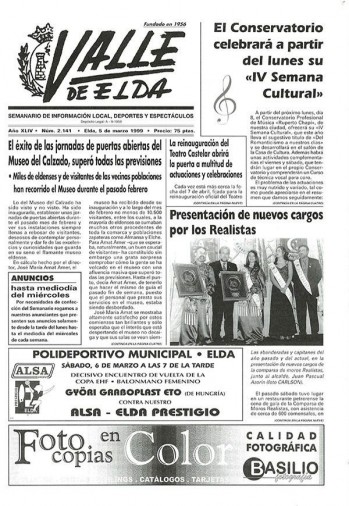 N&uacute;mero 2.141 - 5 de marzo de 1999