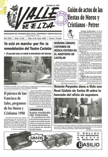 N&uacute;mero 2.102 - 8 de mayo de 1998