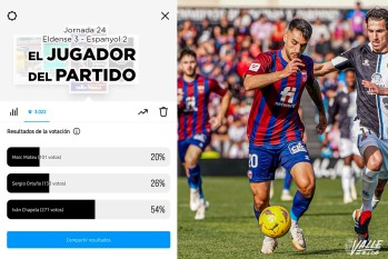 Iv&aacute;n Chapela, elegido mejor jugador ante el Espanyol