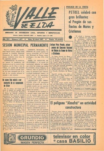 N&uacute;mero 1.077 - 23 de abril de 1977