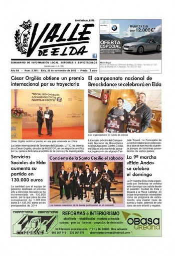N&uacute;mero 2.795 - 22 de noviembre de 2013