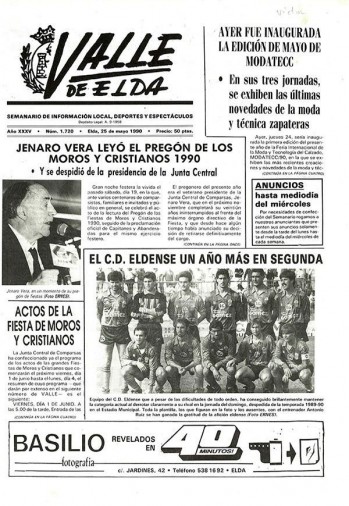 N&uacute;mero 1.720 - 25 de mayo de 1990