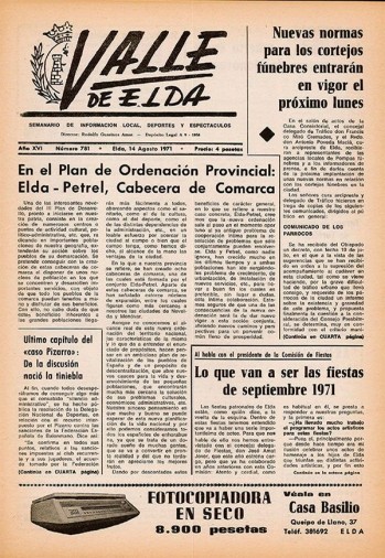 N&uacute;mero 0781 - 14 de agosto de 1971