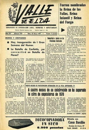 N&uacute;mero 0769 - 22 de mayo de 1971