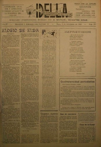 Idella n&ordm; 177 - A&ntilde;o 1929