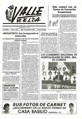 N&uacute;mero 1.597 - 20 de noviembre de 1987