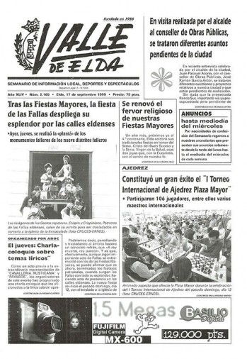 N&uacute;mero 2.165 - 17 de septiembre de 1999