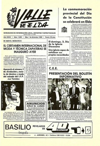 N&uacute;mero 1.695 - 1 de diciembre de 1989