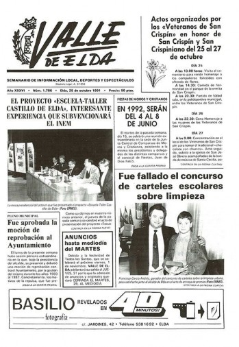 N&uacute;mero 1.786 - 25 de octubre de 1991