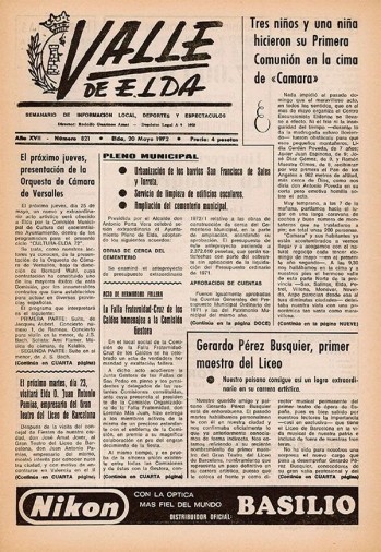 N&uacute;mero 0821 - 20 de mayo de 1972