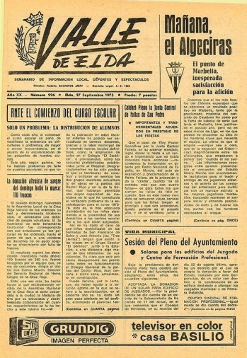 N&uacute;mero 0996 - 27 de septiembre de 1975