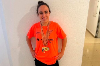 Cinco medallas para la nadadora eldense Nadia Vizca&iacute;no en el Auton&oacute;mico FEDDI