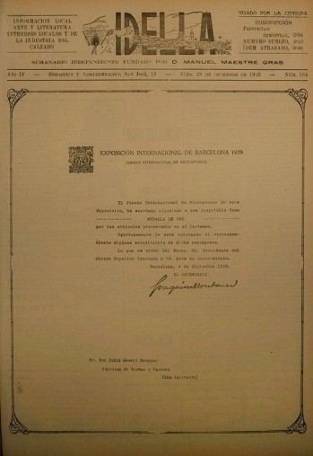 Idella n&ordm; 184 - A&ntilde;o 1930