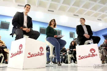 Ximo Puig, l&iacute;der de los socialistas valencianos, y Rub&eacute;n Alfaro responden a los eldenses