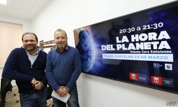 La Plaza Castelar, a oscuras por el cambio clim&aacute;tico