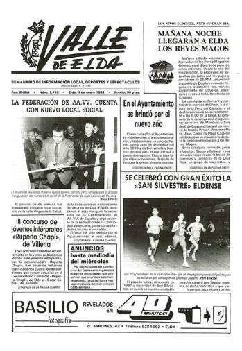 N&uacute;mero 1.748 - 4 de enero de 1991