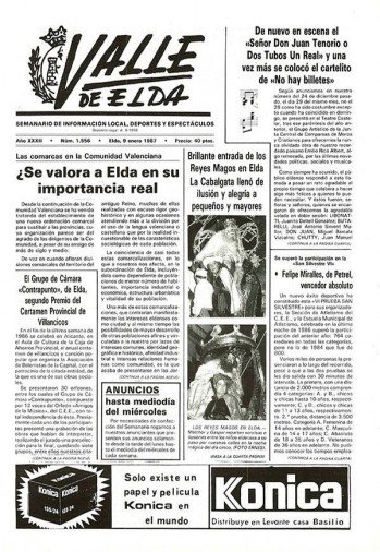 N&uacute;mero 1.556 - 9 de enero de 1987