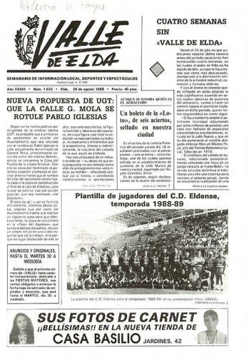 N&uacute;mero 1.633 - 26 de julio de 1988