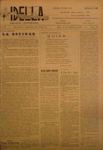 Idella n&ordm; 104 - A&ntilde;o 1928