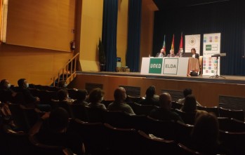 Francis Valero y Juan Carlos M&aacute;rquez en "Los lunes de la UNED"