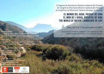 La Sede Universitaria de Elda organiza el 1&ordm; Congreso de Patrimonio Hist&oacute;rico que tendr&aacute; el mundo del agua como tema central