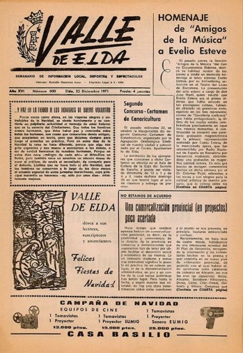 N&uacute;mero 0800 - 25 diciembre de 1971