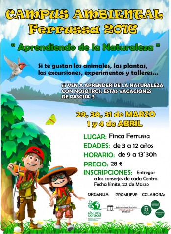 Petrer realizar&aacute; un Campus Ambiental en Ferrusa durante las fiestas de Semana Santa
