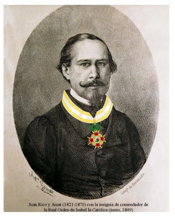 Rico y Amat, Comendador de la R.O. de Isabel La Cat&oacute;lica