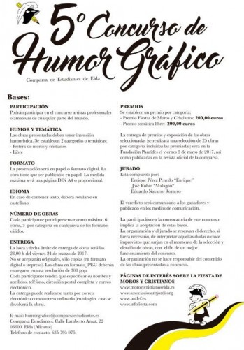 La comparsa Estudiantes convoca la 5&ordf; edici&oacute;n de su concurso de humor gr&aacute;fico