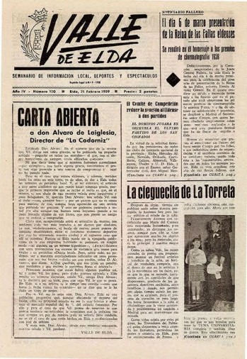 N&uacute;mero 0130 - 21 de febrero de 1959