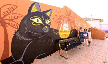 Un mural para concienciar sobre el cuidado y protecci&oacute;n de los felinos