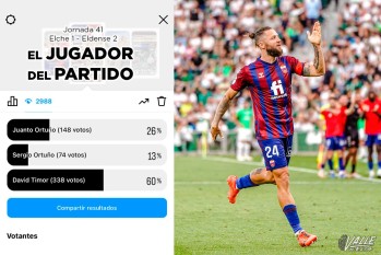 David Timor, elegido mejor jugador ante el Elche