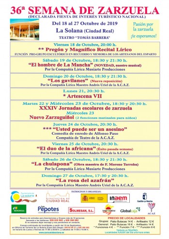 La rosa del azafr&aacute;n sigue germinando en la Semana de la Zarzuela de La Solana