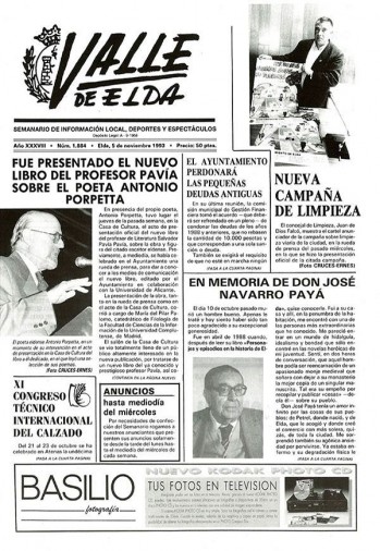 N&uacute;mero 1.884 - 5 de noviembre de 1993