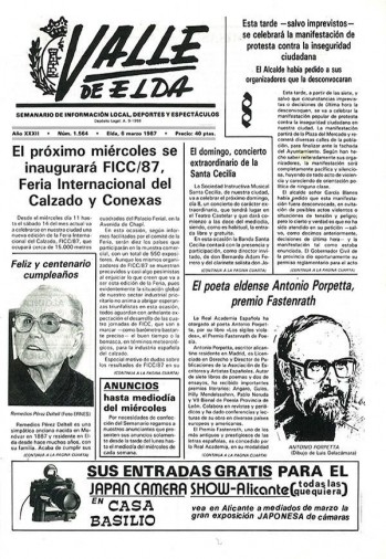 N&uacute;mero 1.564 - 6 de marzo de 1987