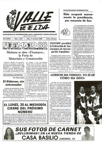 N&uacute;mero 1.627 - 17 de junio de 1988