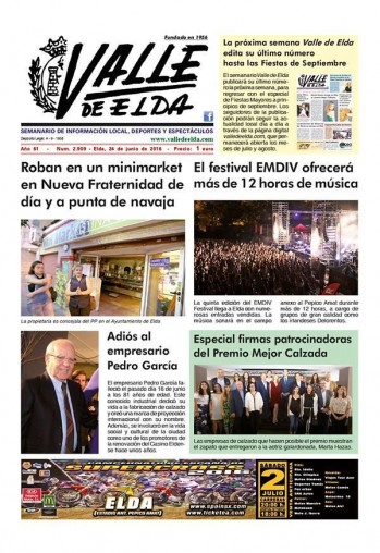 N&uacute;mero 2.909 - 24 de junio de 2016