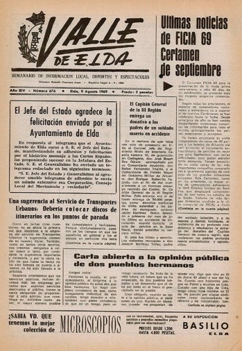 N&uacute;mero 0676 - 9 de agosto de 1969