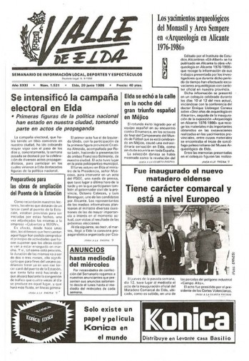N&uacute;mero 1.531 - 20 de junio de 1986
