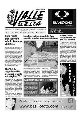 N&uacute;mero 2.477 - 16 de junio de 2006